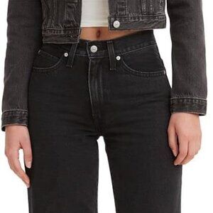 NWT Levi's womens 94 baggy in black, mid rise